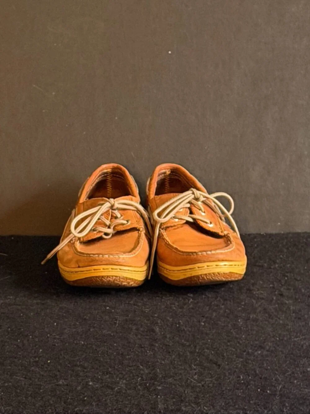 Sperry Top Sider Tan Men’s Leather ‘Boat’ Shoes